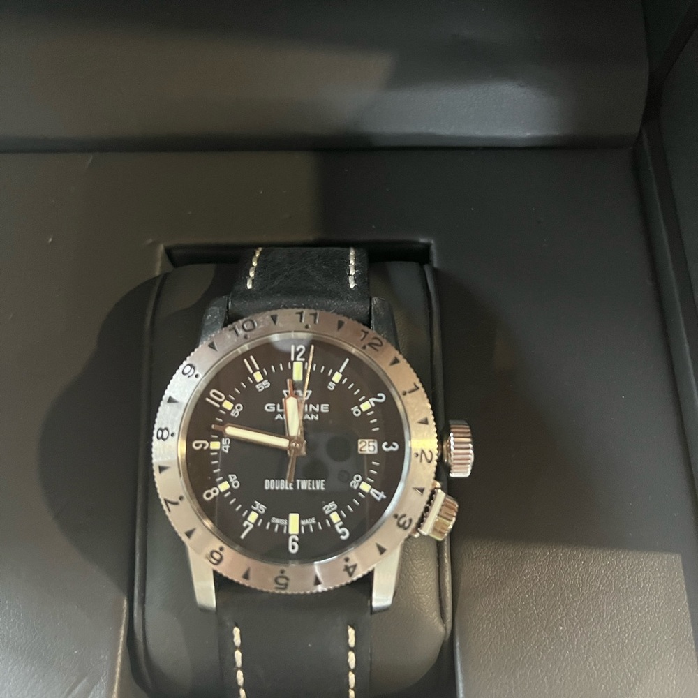 Glycine airman double twelve cal. N GL 224 NEW in box !
